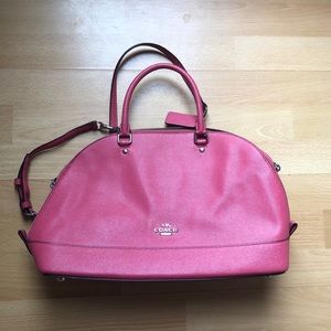 pink coach handbag